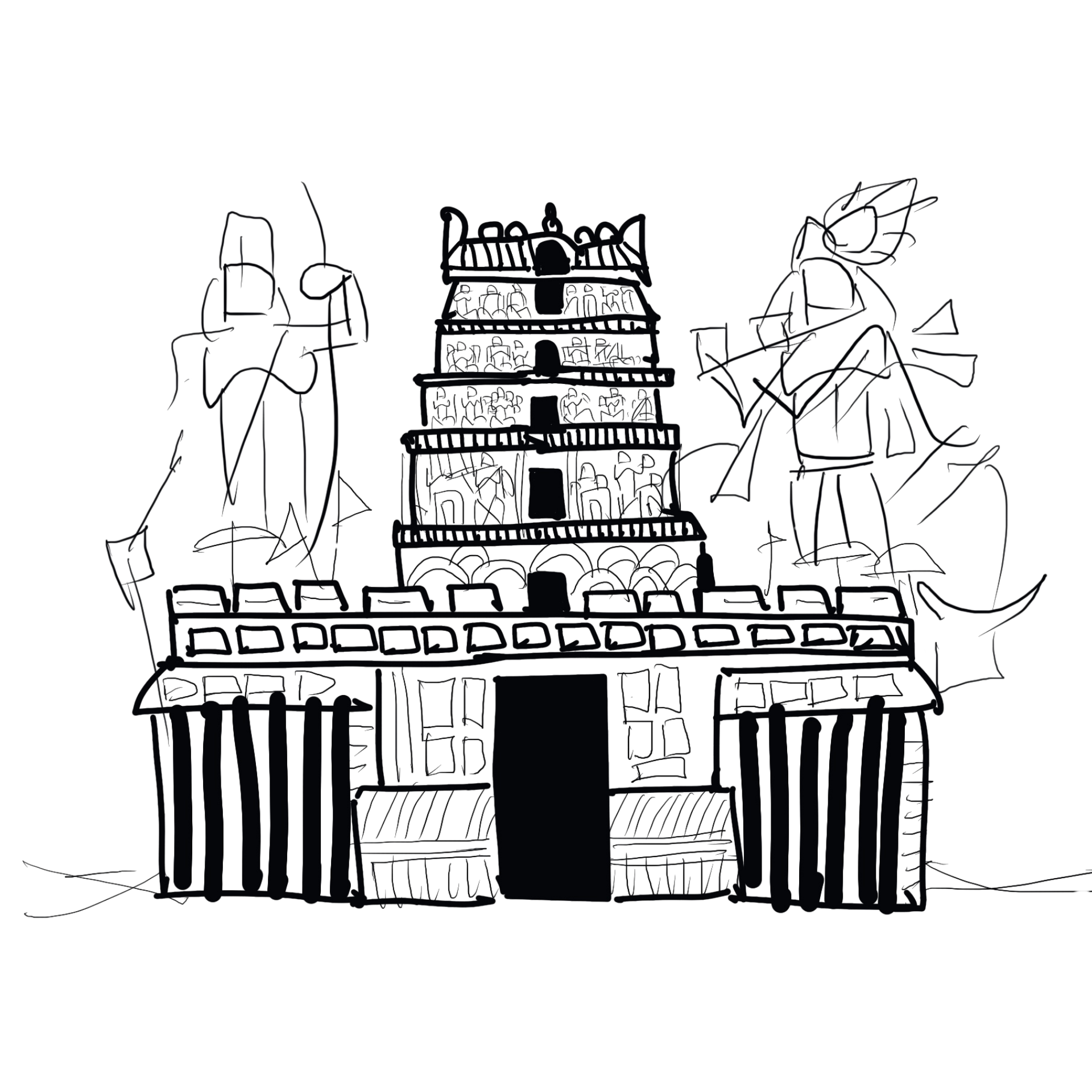 Temple Gopurams As Royal Defiance