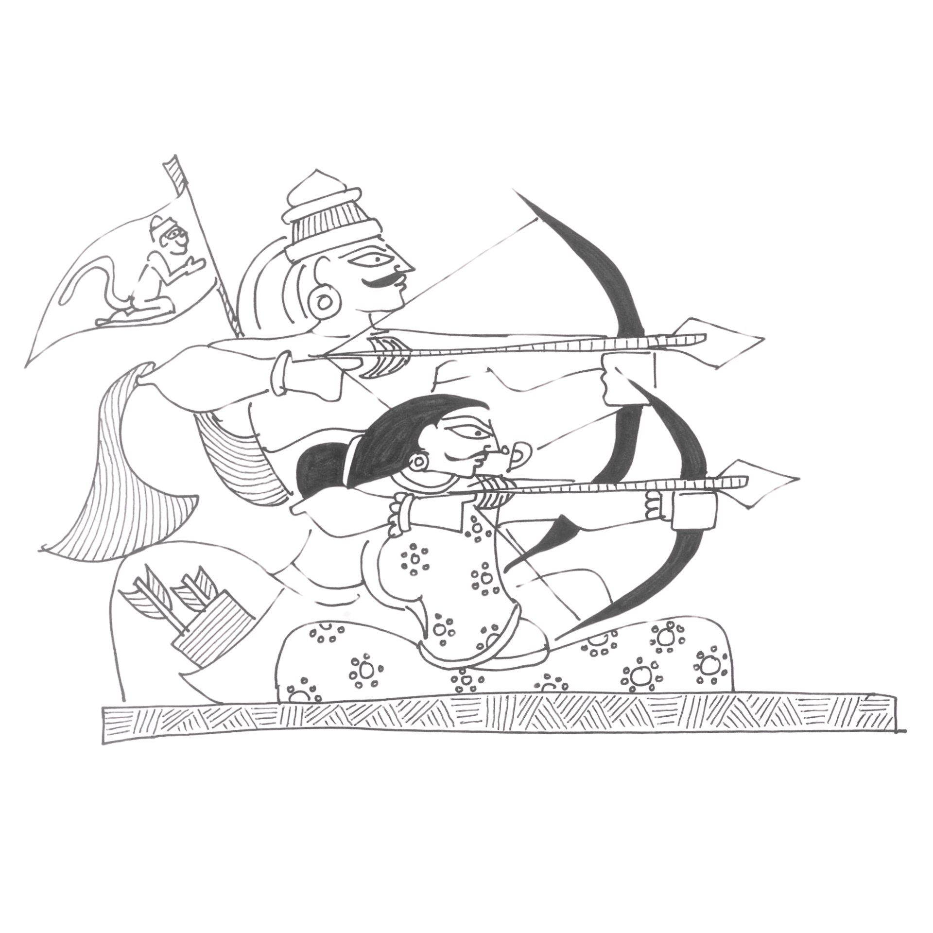 Shikhandi Krishna Arjuna Trans Mahabharat
